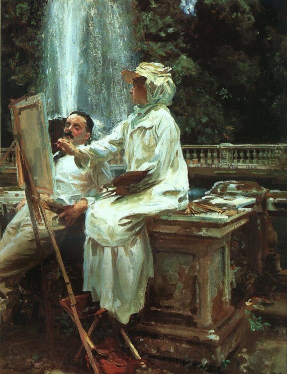 John Singer Sargent The Fountain at Villa Torlonia in Frascati